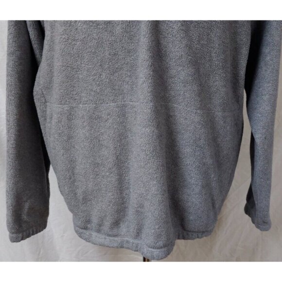 Nautica Competition Mens Large Grey 1/4 Zip Fleece Logo Pullover Jacket - Picture 5 of 11